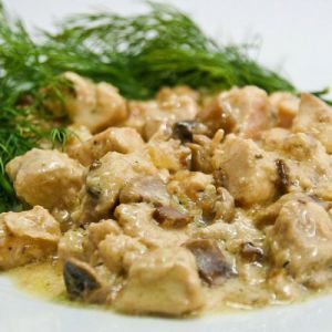 Куриная подлива с грибами, 0.5кг