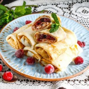 Блинчики с вишней