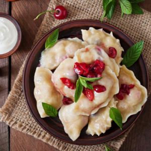 ️Вареники домашние с вишней