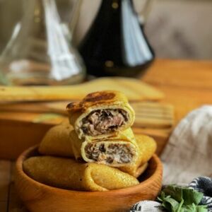 ️Блины домашние с мясом